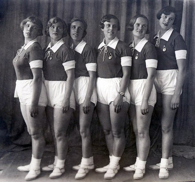 Soviet women and sports, photo