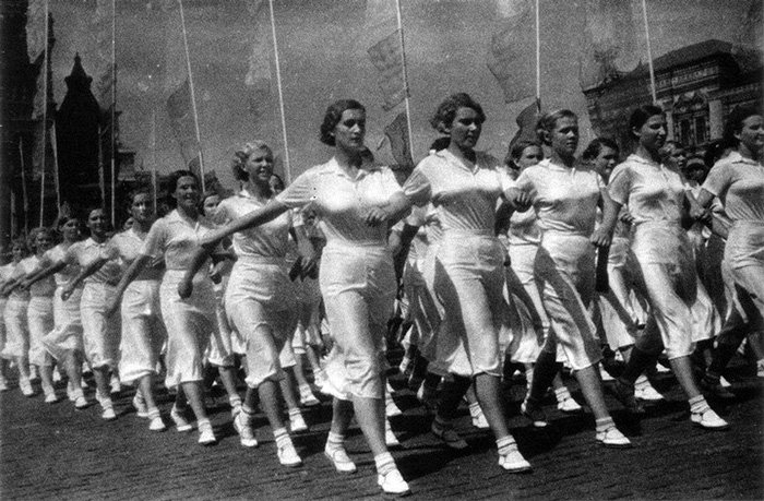 Soviet women and sports, photo