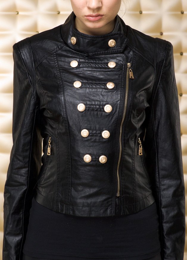 Women's eco-leather jacket, photo