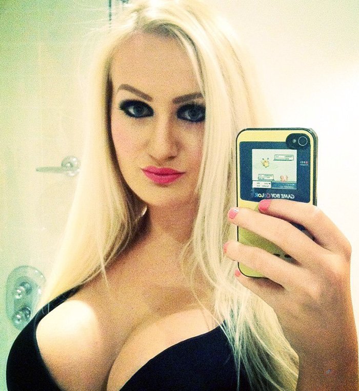 Photo - blonde in the mirror