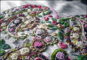 Rococo embroidery