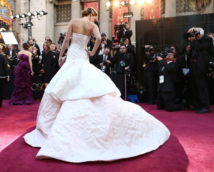 Beautiful dresses in the photo, from the Academy Awards