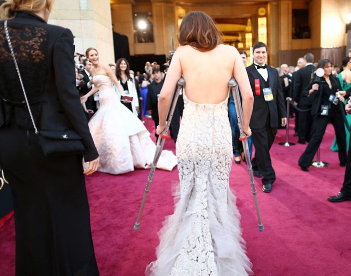 Beautiful dresses in the photo, from the Academy Awards