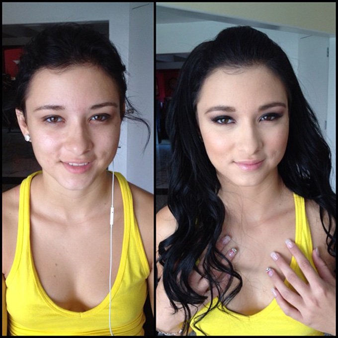 Makeup makeover