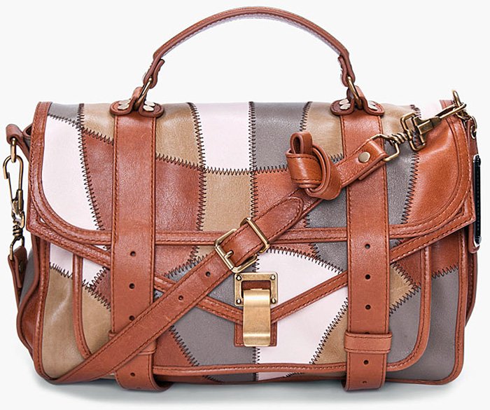 Patchwork leather bag photo