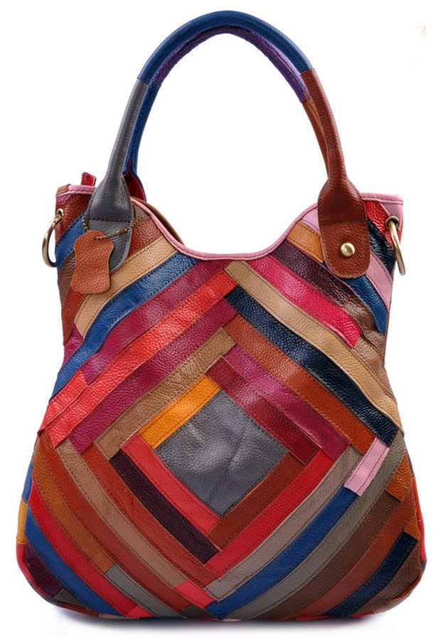 Patchwork leather bag photo