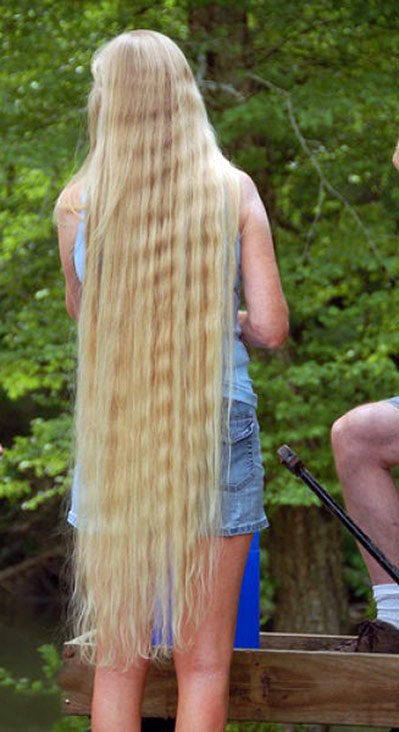 Photo of a girl with long hair