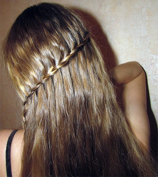 Beautiful long hair, girl photo