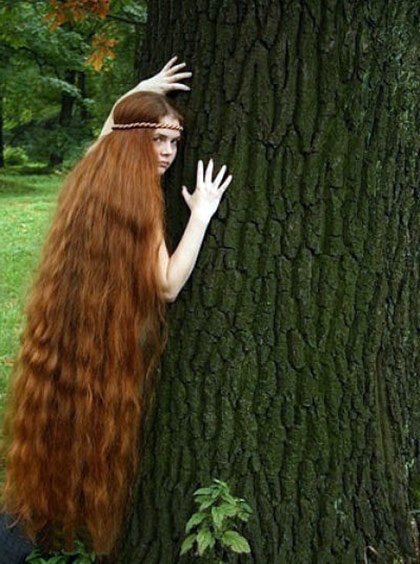 Photo of a girl with long hair