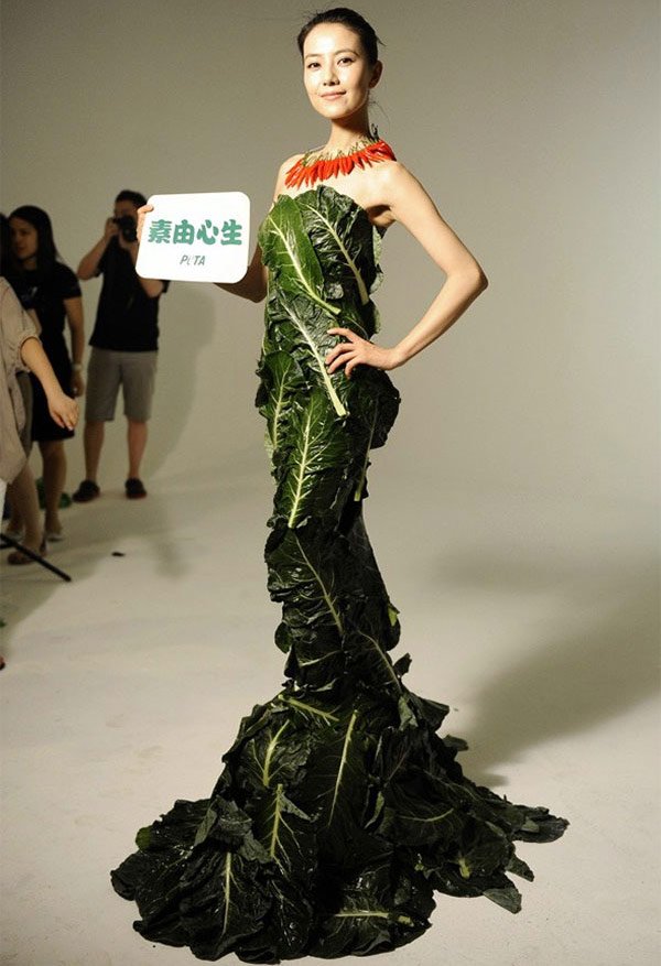 Dresses for vegetarians, photo