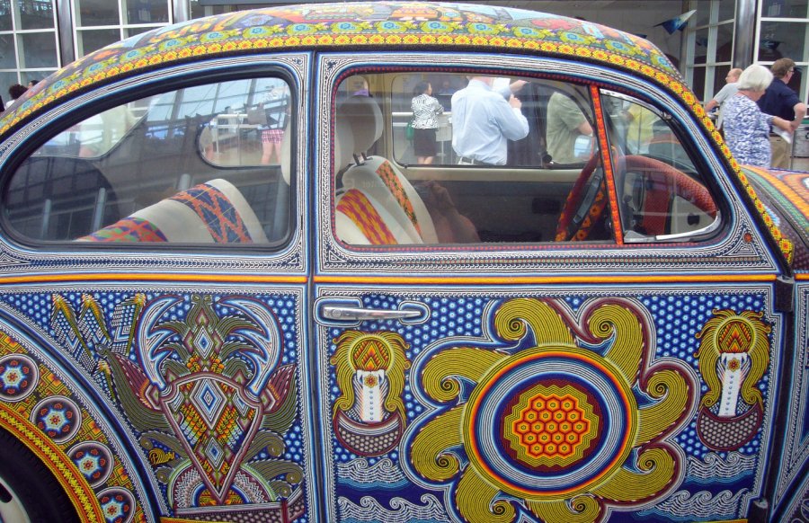 Car beaded photo