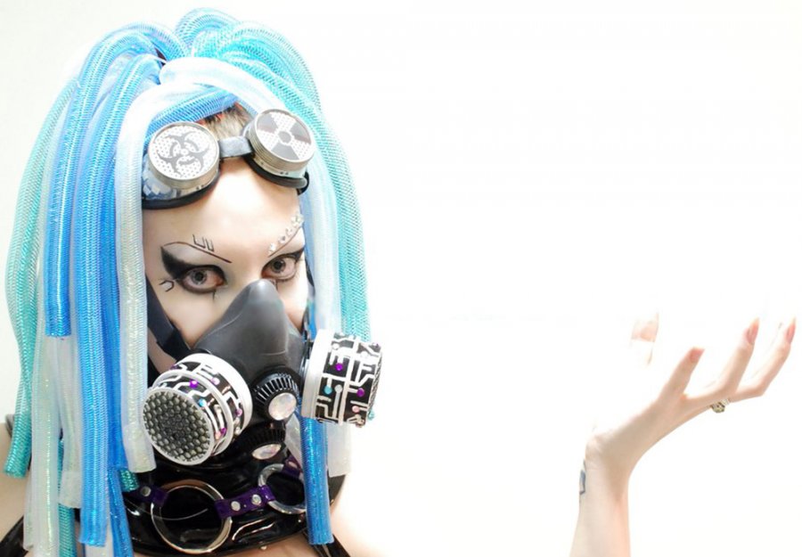 Cyber-goth girl, photo