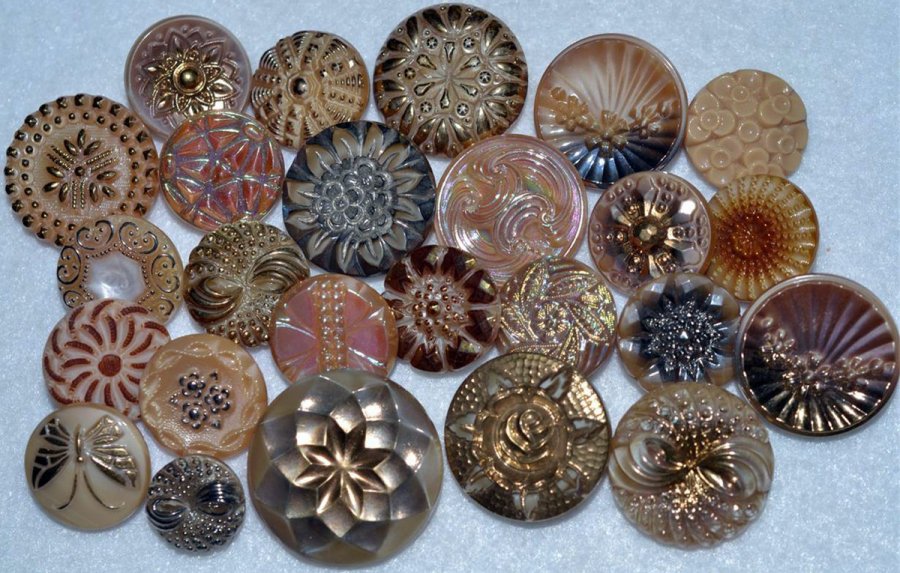 Vintage buttons, photo