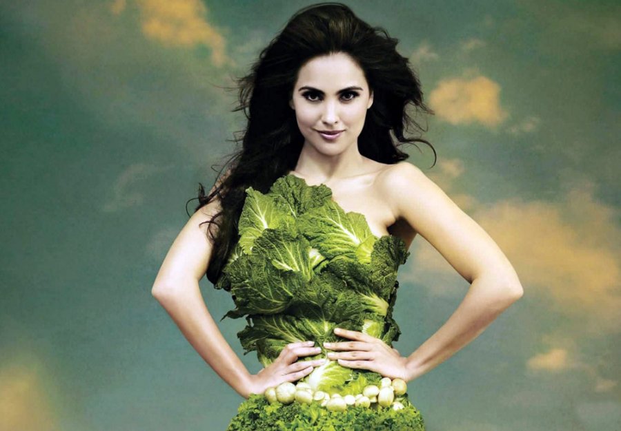 Vegetarian fashion photo