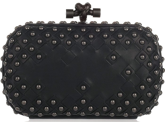 Clutch from the Bottega Veneta brand, photo