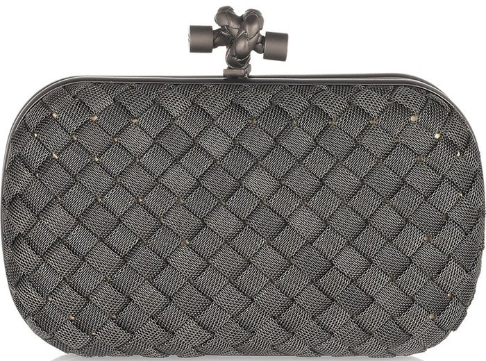 Clutch from the Bottega Veneta brand, photo