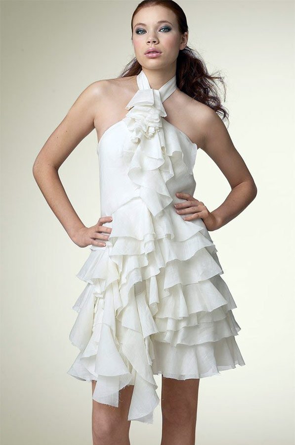 Dress with flounces, photo