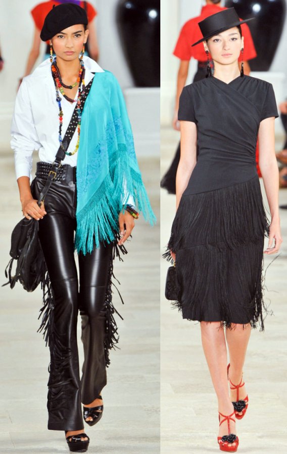 Fashion trends 2024, fringe, photo