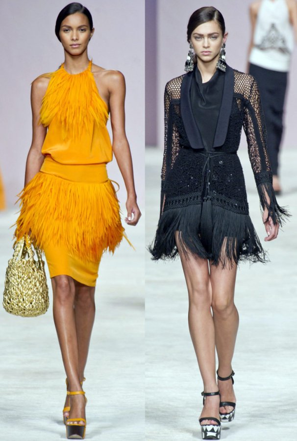 Fringed dresses, photo