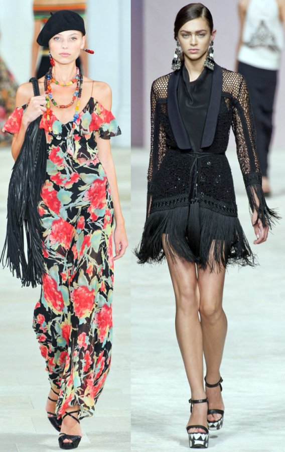 Fringed dresses, photo