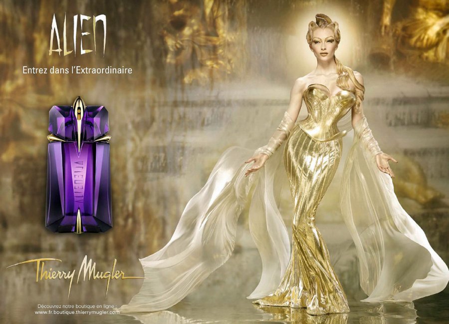 Thierry Mugler fragrance advertising photos