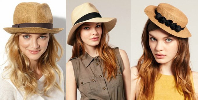 girls in straw hats photos