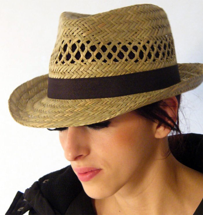 Girl in a straw hat, photo