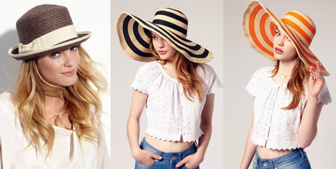 girls in straw hats photos