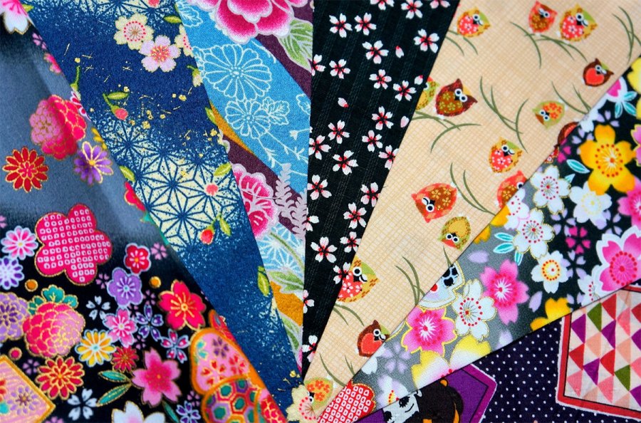 Japanese-style fabric ornaments