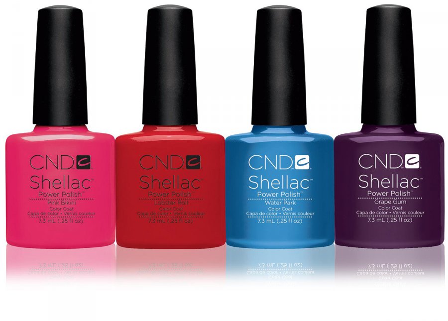 Summer collection of Shellac nail polishes