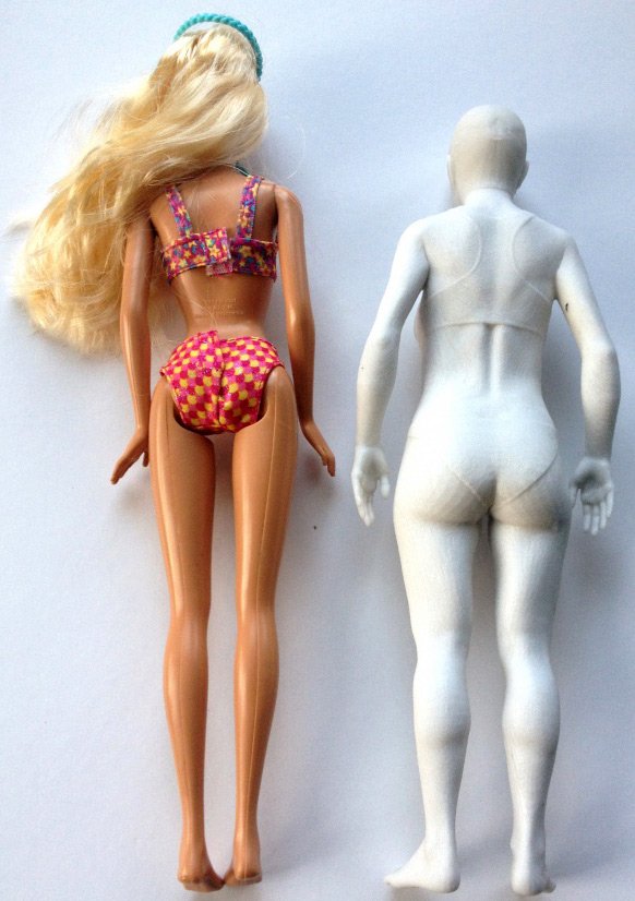 Barbie and the real girl prototype