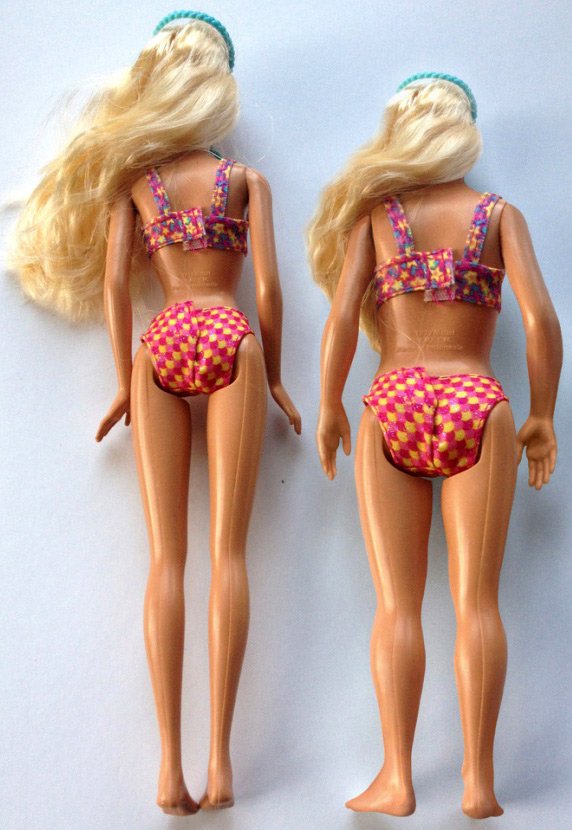 Comparison of the proportions of Barbie