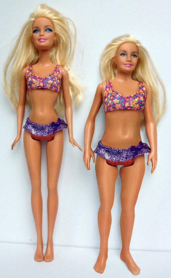 Comparison of the proportions of Barbie