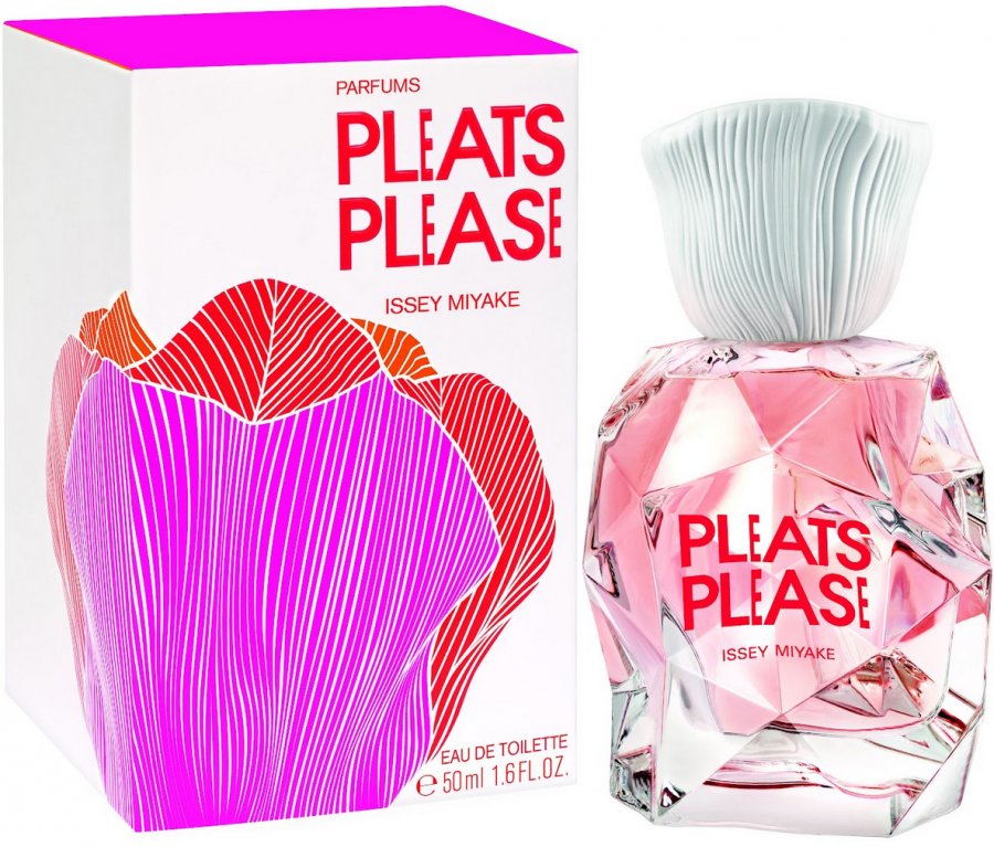 Issey Miyake Pleats Please, bottle and box