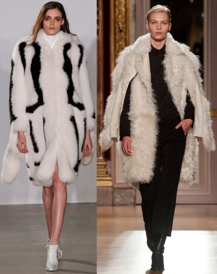 Fashionable women's fur coats 2024-2025, photo