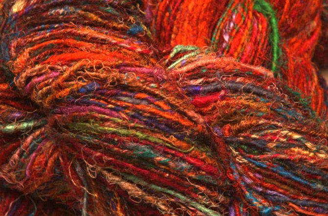 Fashionable yarn for winter and spring 2024, photo