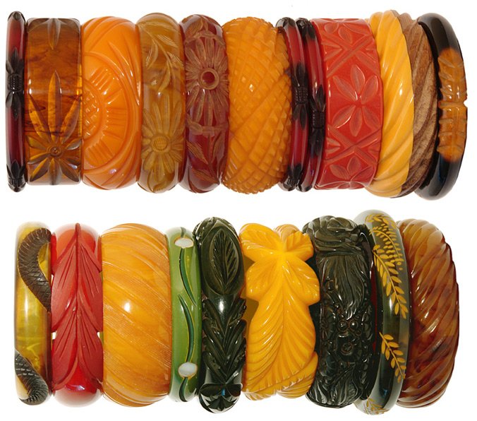 Bakelite bracelets - Bakelite jewelry, photo