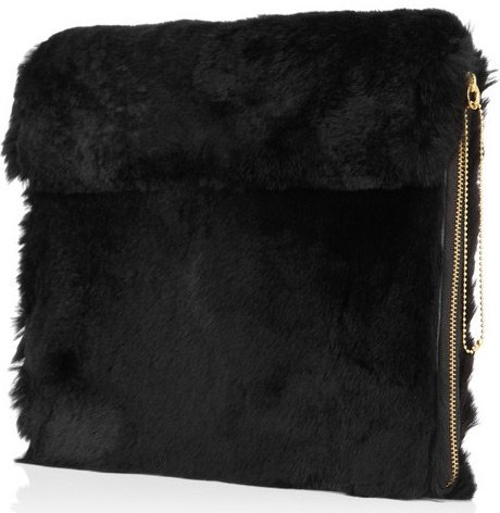 Black fur case - bag, photo