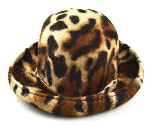 Leopard felt hat, photo