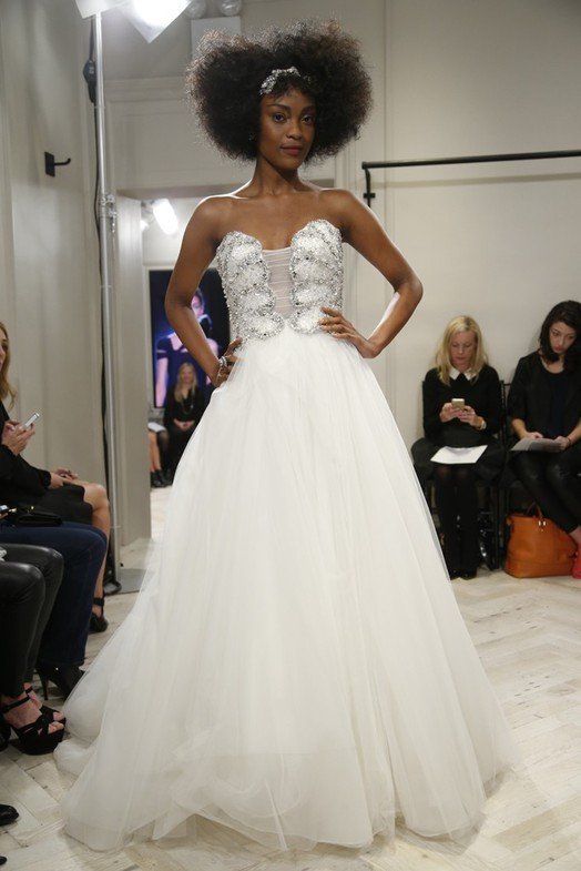 wedding dress with beads and rhinestones, photo