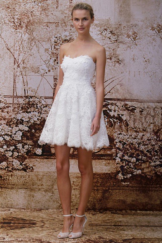 Short wedding dress, photo