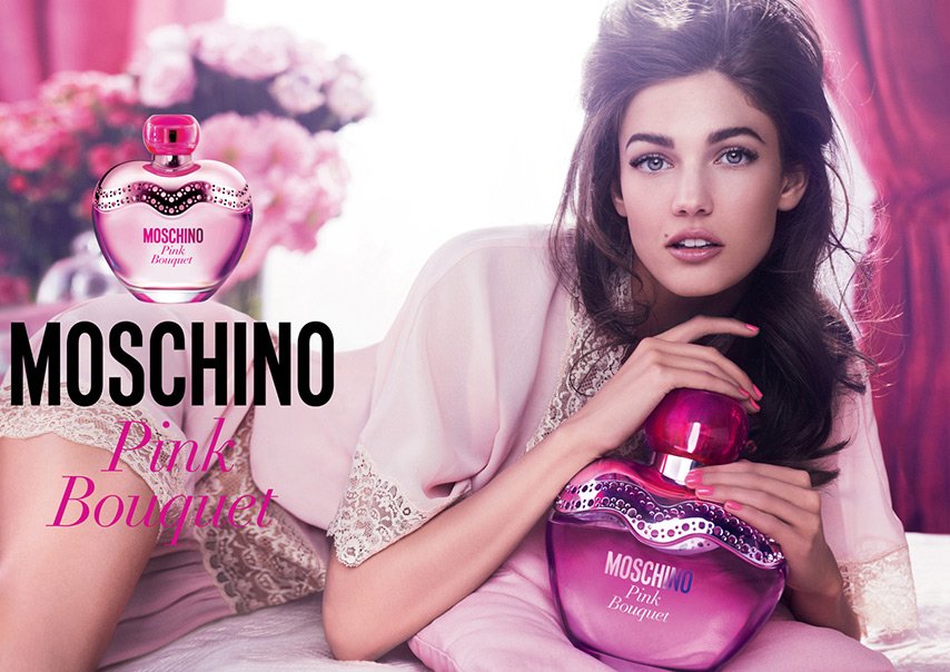 Advertising of perfumery brand Moschino