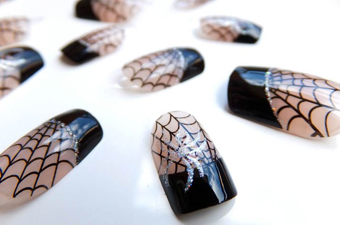 faux ongles pour Halloween, photo