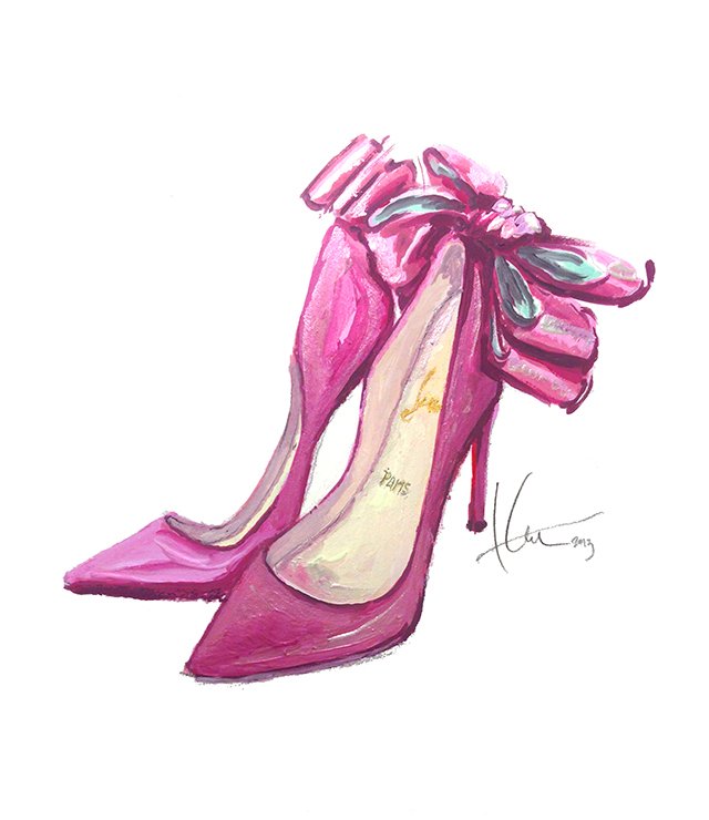 drawing - illustration, shoes