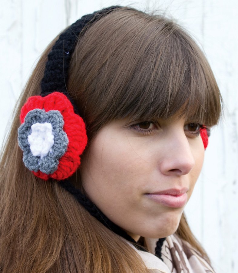 Casque tricoté pour filles, photo