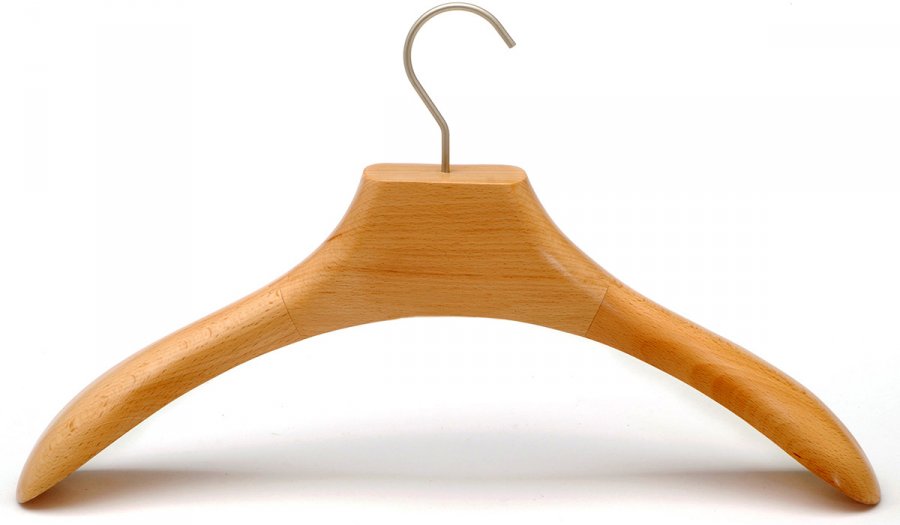 Wooden clothes hanger, photo