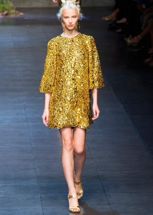 Dolce & Gabbana Gold Dress, photo