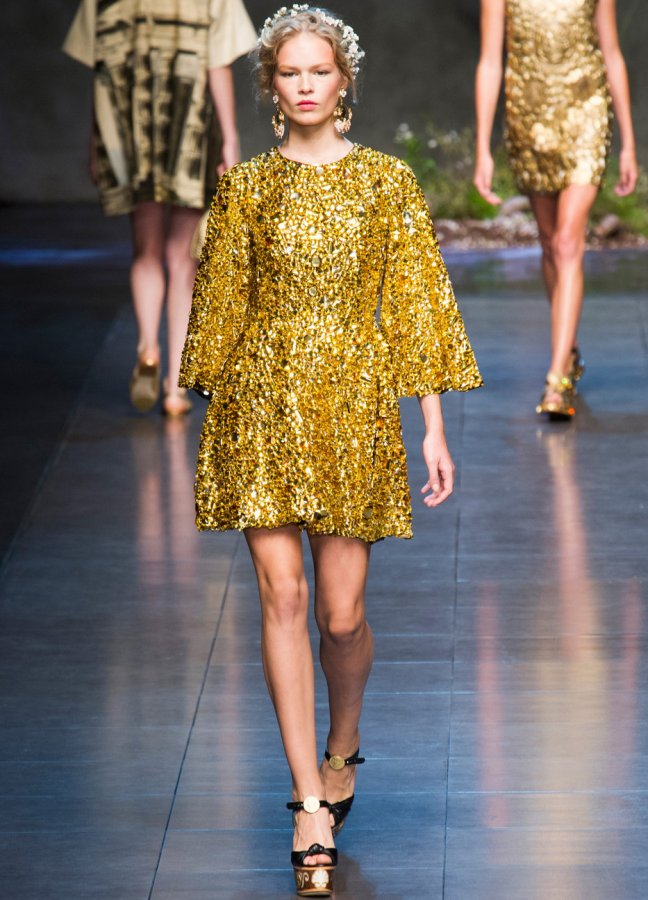 Dolce & Gabbana Gold Dress, photo