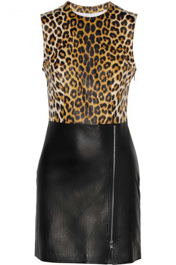 Leopard print and leather, photo