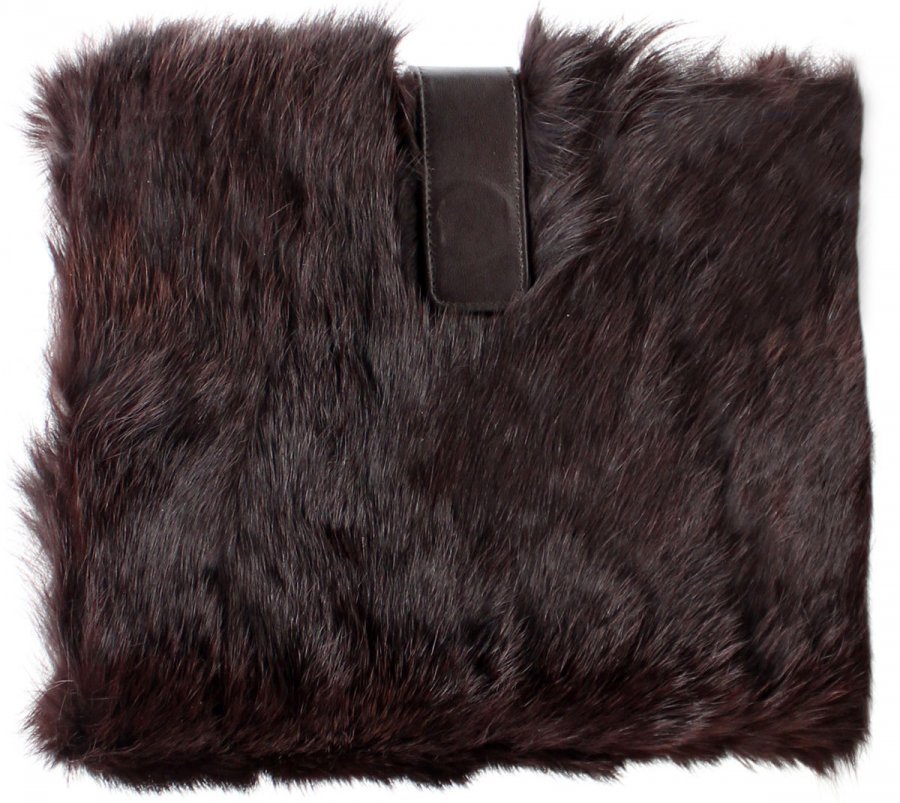 Black fur case - bag, photo